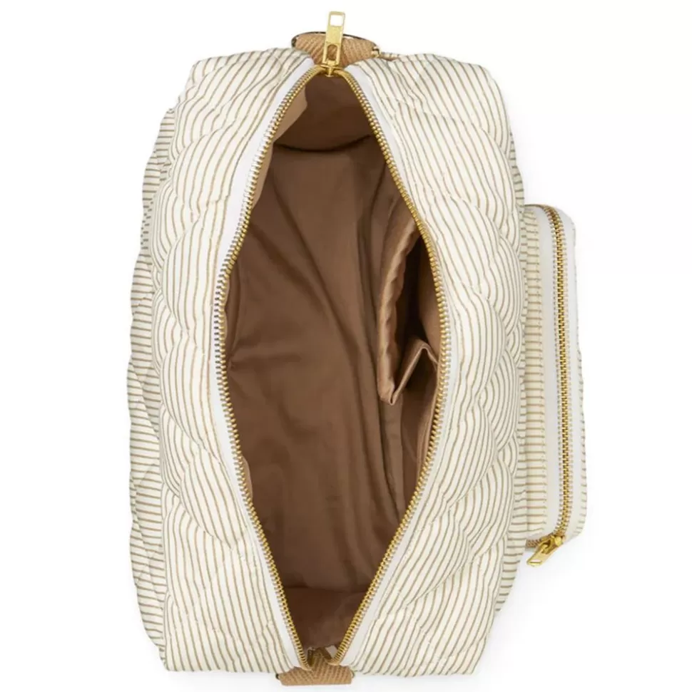 Mini Sac À Langer - Classic Stripes Camel | Camcam Copenhagen Best Sale