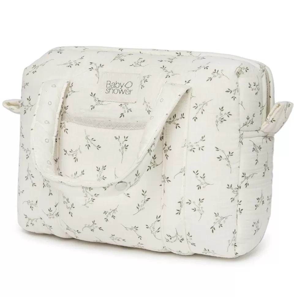 Mini Sac À Langer Camila - Olive Bloom | Babyshower Clearance