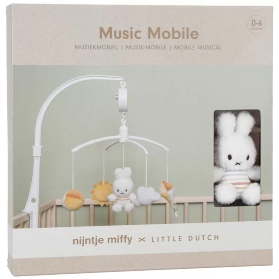 Mobile Musical Miffy Vintage Flowers - Sunny Stripes | Little Dutch Store