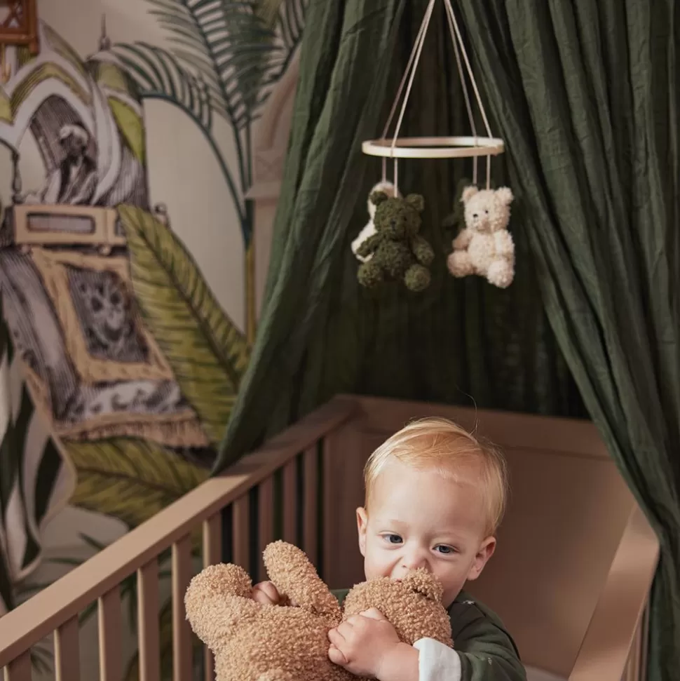 Mobile Teddy Bear - Leaf Green & Naturel | Jollein Outlet