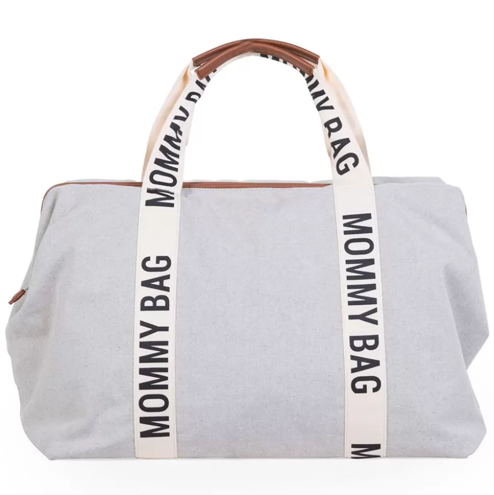 Mommy Bag Large Signature Canvas - Ecru | Childhome Clearance