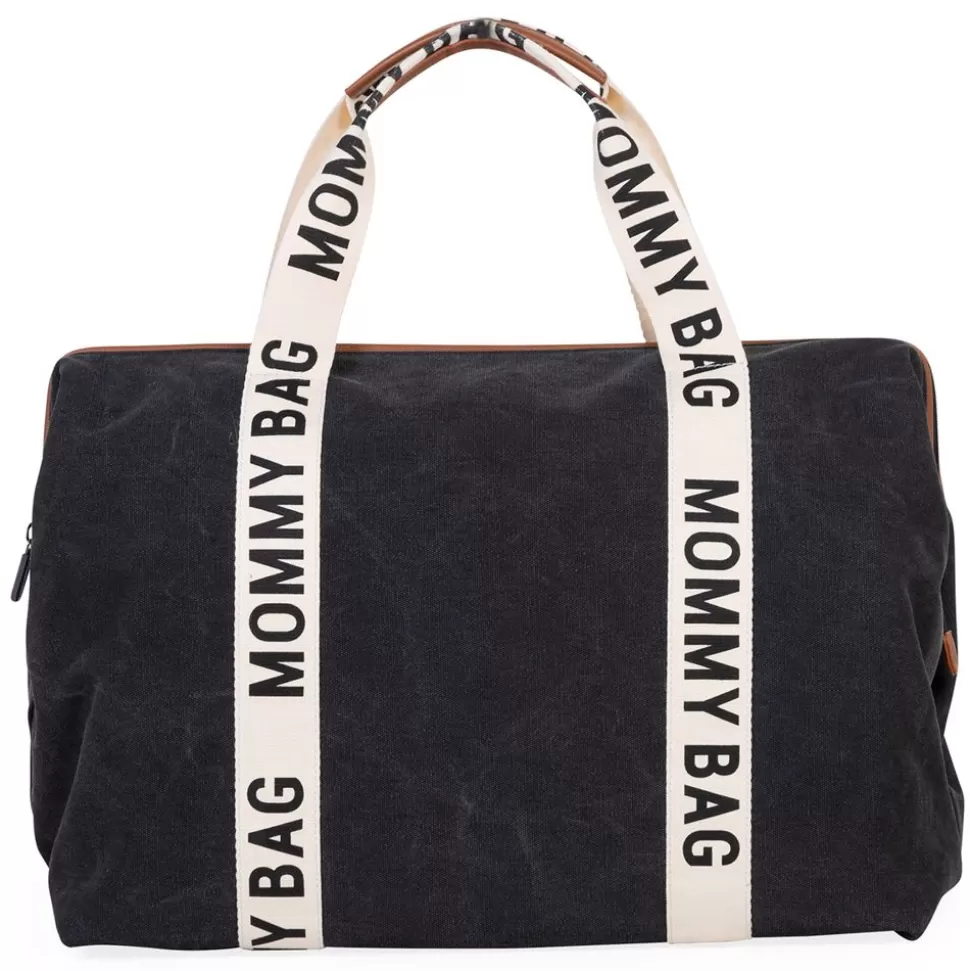 Mommy Bag Large Signature Canvas - Noir | Childhome Fashion