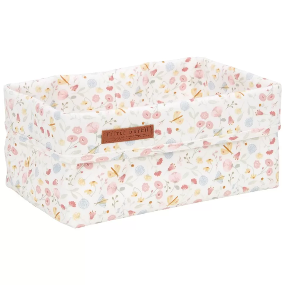 Panier De Commode Grand Flowers & Butterflies - Pink | Little Dutch Cheap