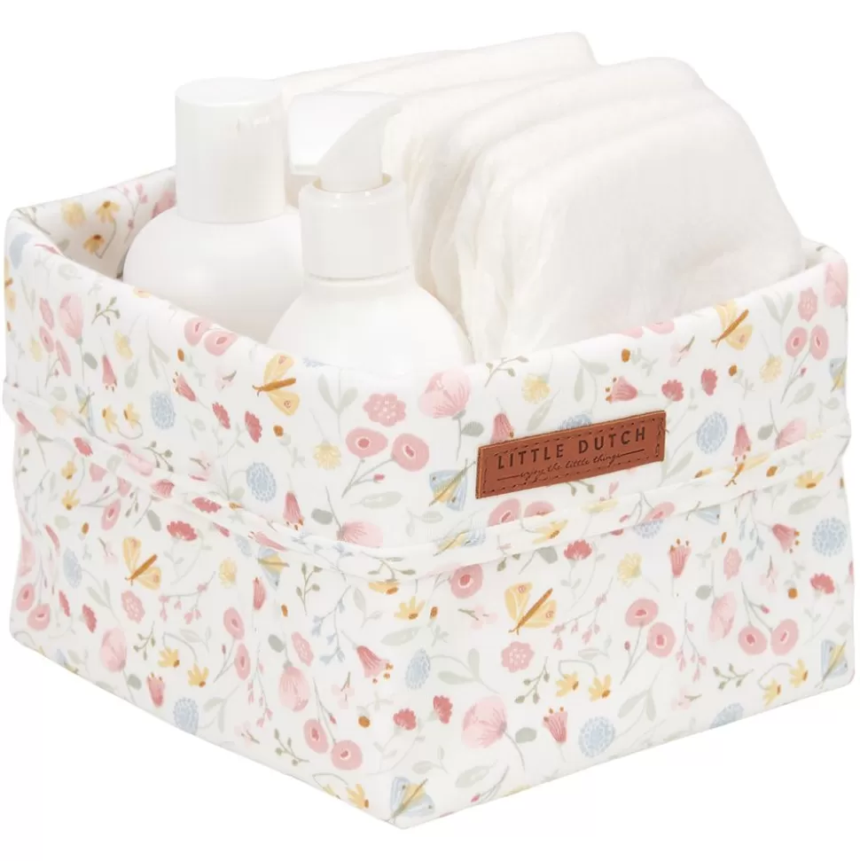 Panier De Commode Petit Flowers & Butterflies - Pink | Little Dutch Fashion