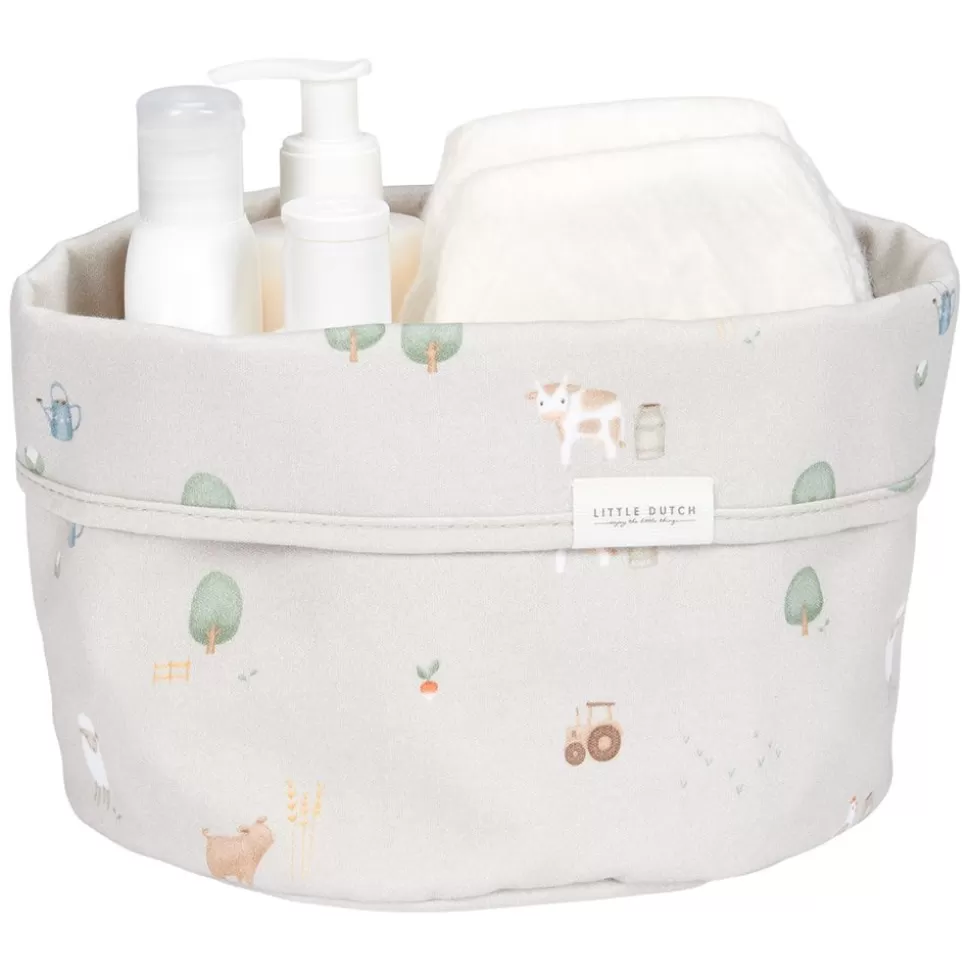 Panier De Commode Rond Little Farm | Little Dutch Outlet