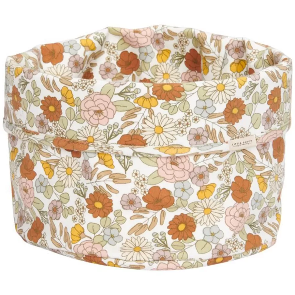 Panier De Commode Rond Vintage - Little Flowers | Little Dutch Cheap