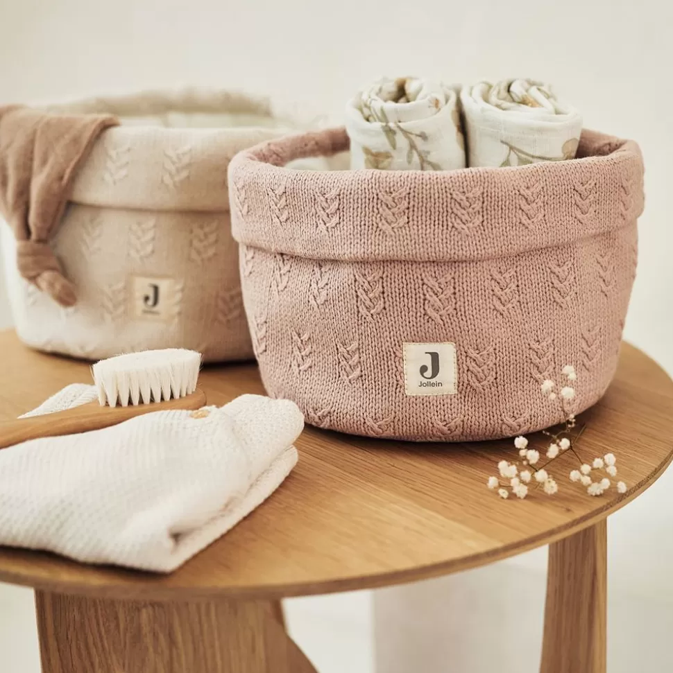 Panier De Rangement Grain Knit - Wild Rose | Jollein Fashion