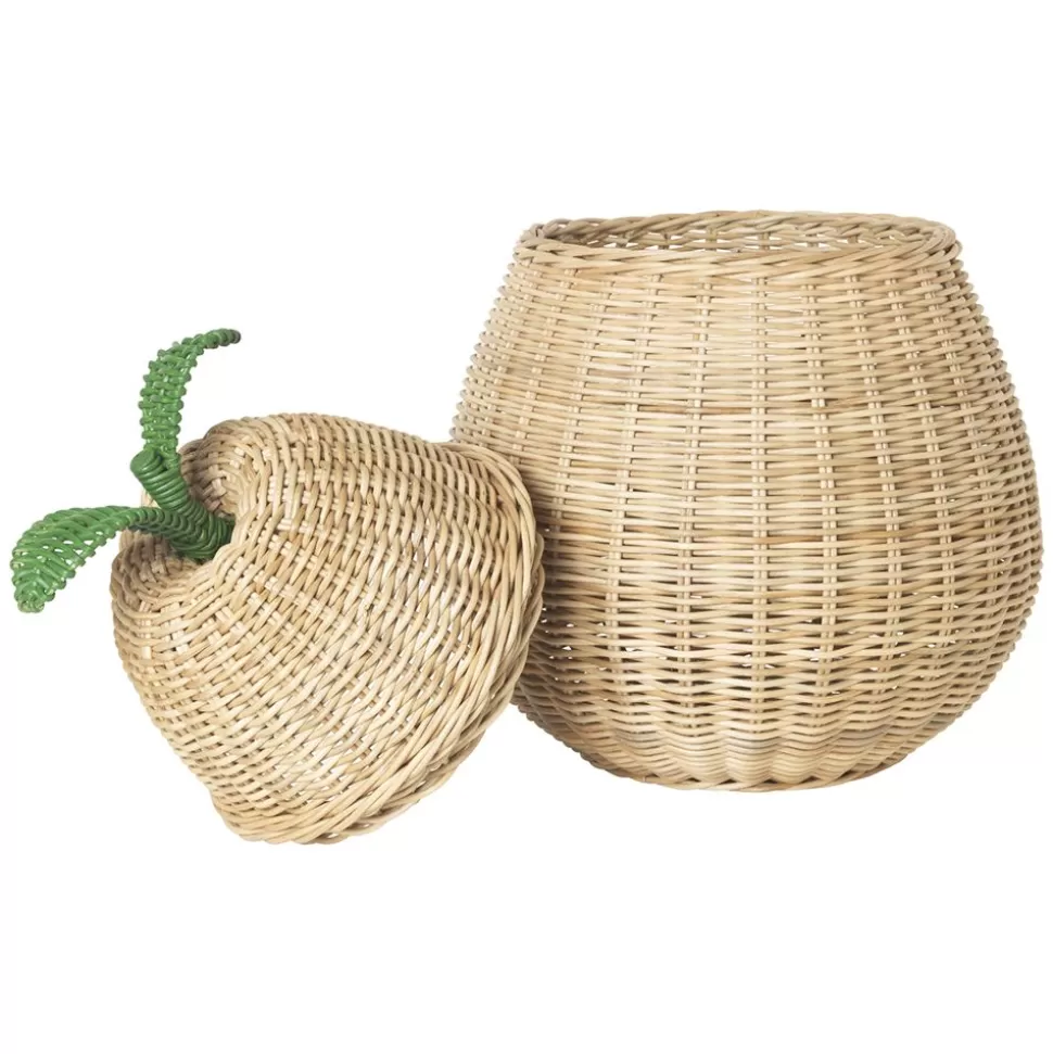 Panier De Rangement Poire Grand Modele - Naturel | Ferm Living Hot