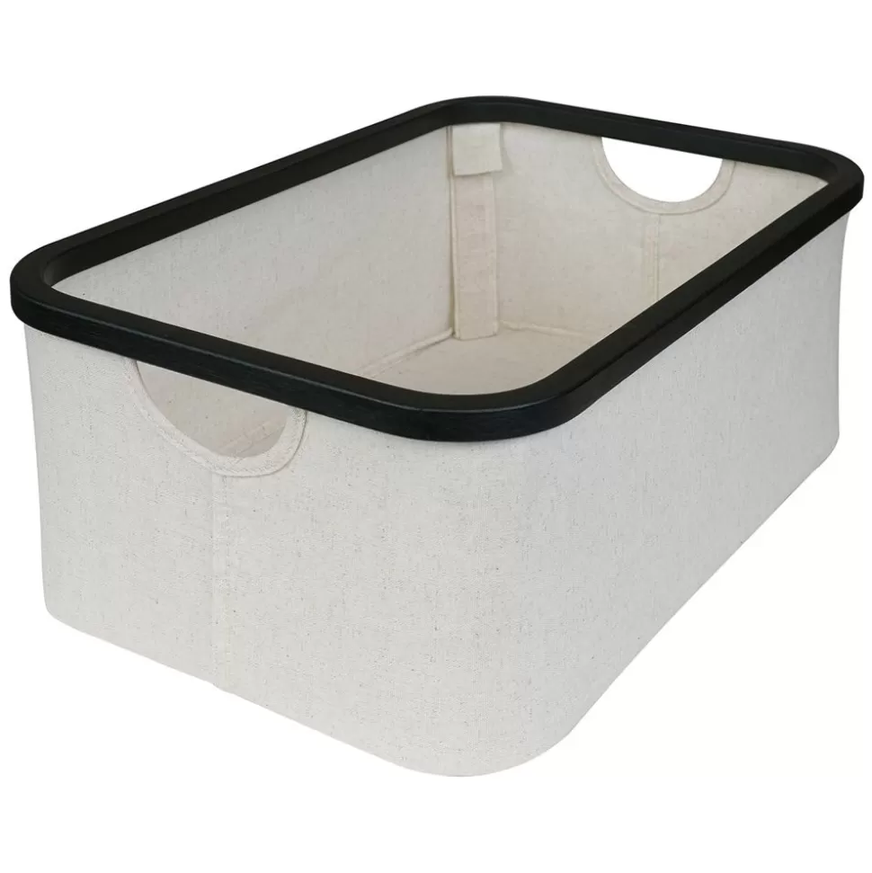 Panier En Coton Et Bambou Meuble De Bain Et Table À Langer Smart - Charbon | Quax Cheap