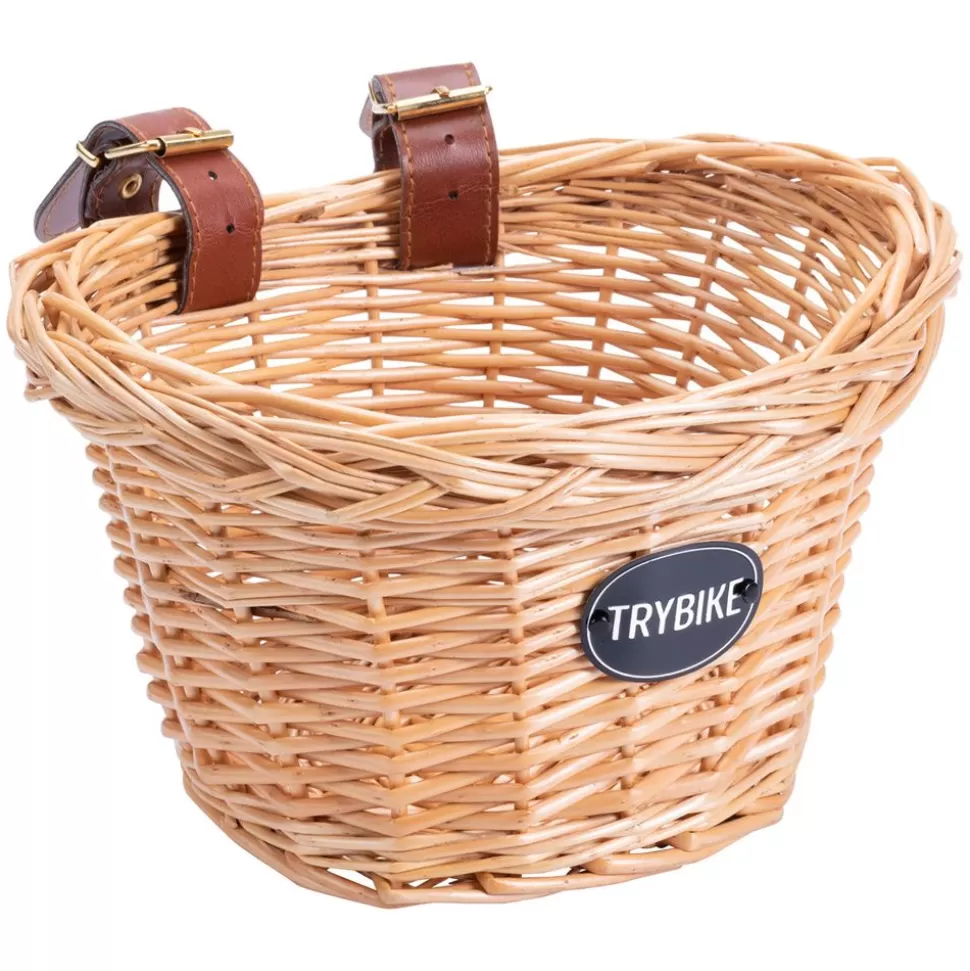 Panier En Osier Pour Velo - Naturel | Trybike Cheap