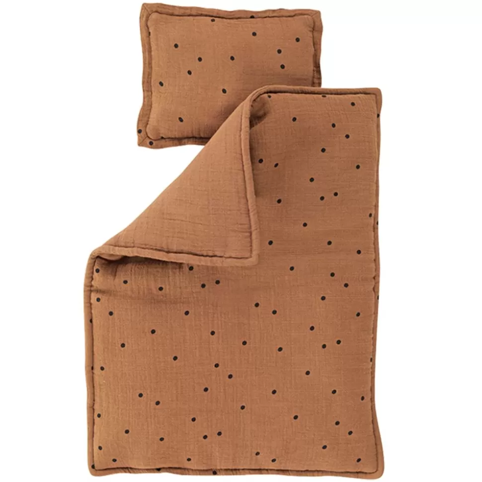 Parure De Lit Pour Poupee - Pois Nut | Bonjour Little Shop