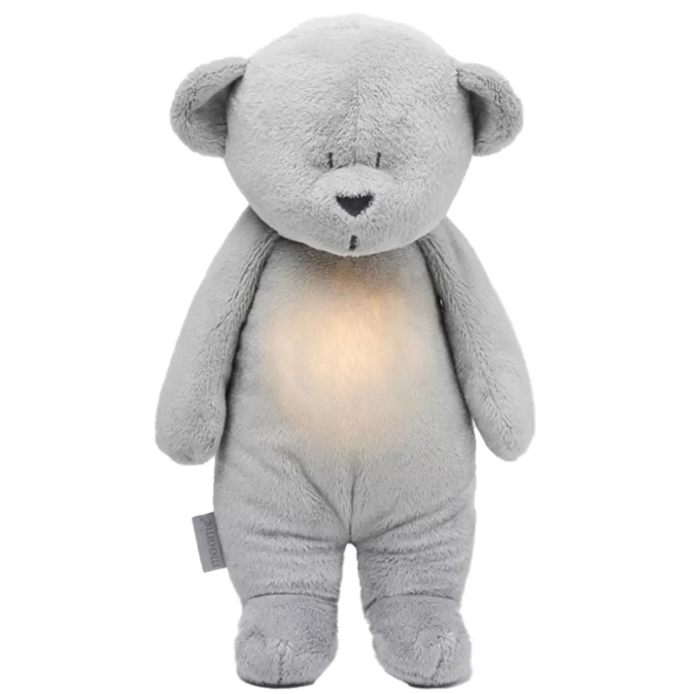 Peluche Ours Douceur Avec Sons Et Lumieres - Gris | moonie Discount