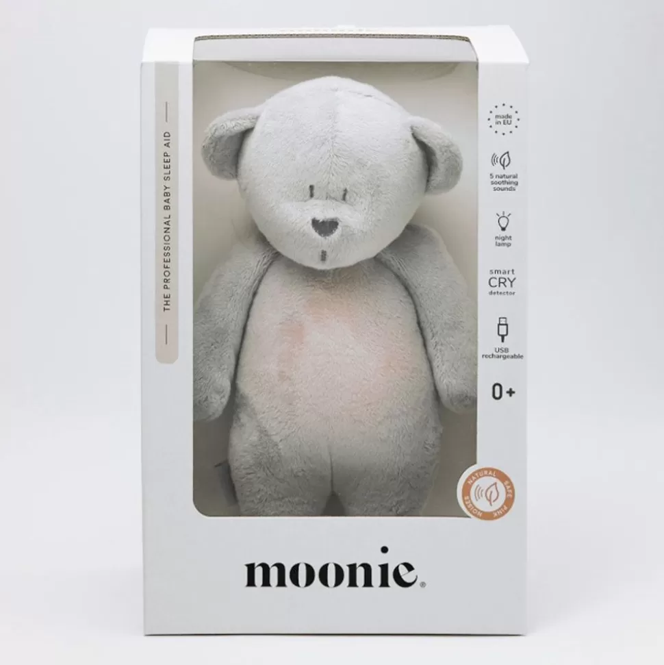 Peluche Ours Douceur Avec Sons Et Lumieres - Gris | moonie Discount