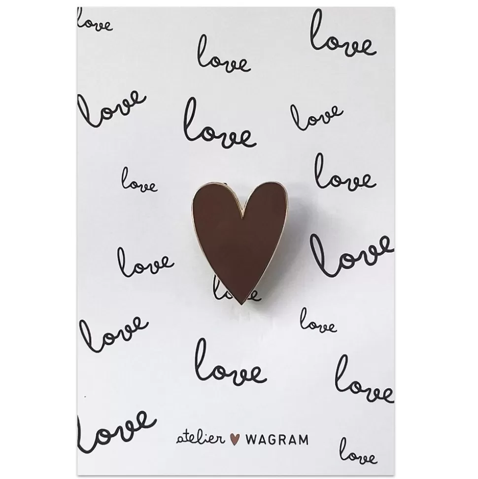 Pin'S Carte Love - Chocolat | Atelier Wagram Discount