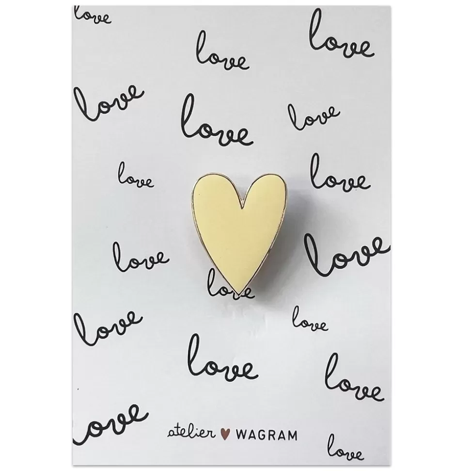 Pin'S Carte Love - Vanille | Atelier Wagram Shop