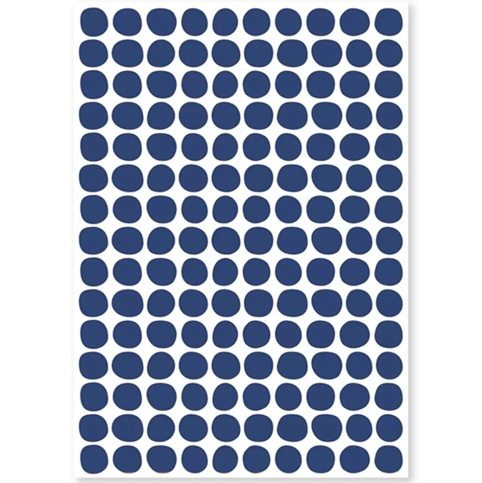 Planche De Stickers - Pois Navy | Lilipinso Discount