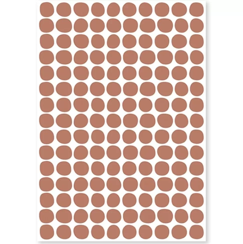 Planche De Stickers - Pois Terracotta | Lilipinso Best Sale