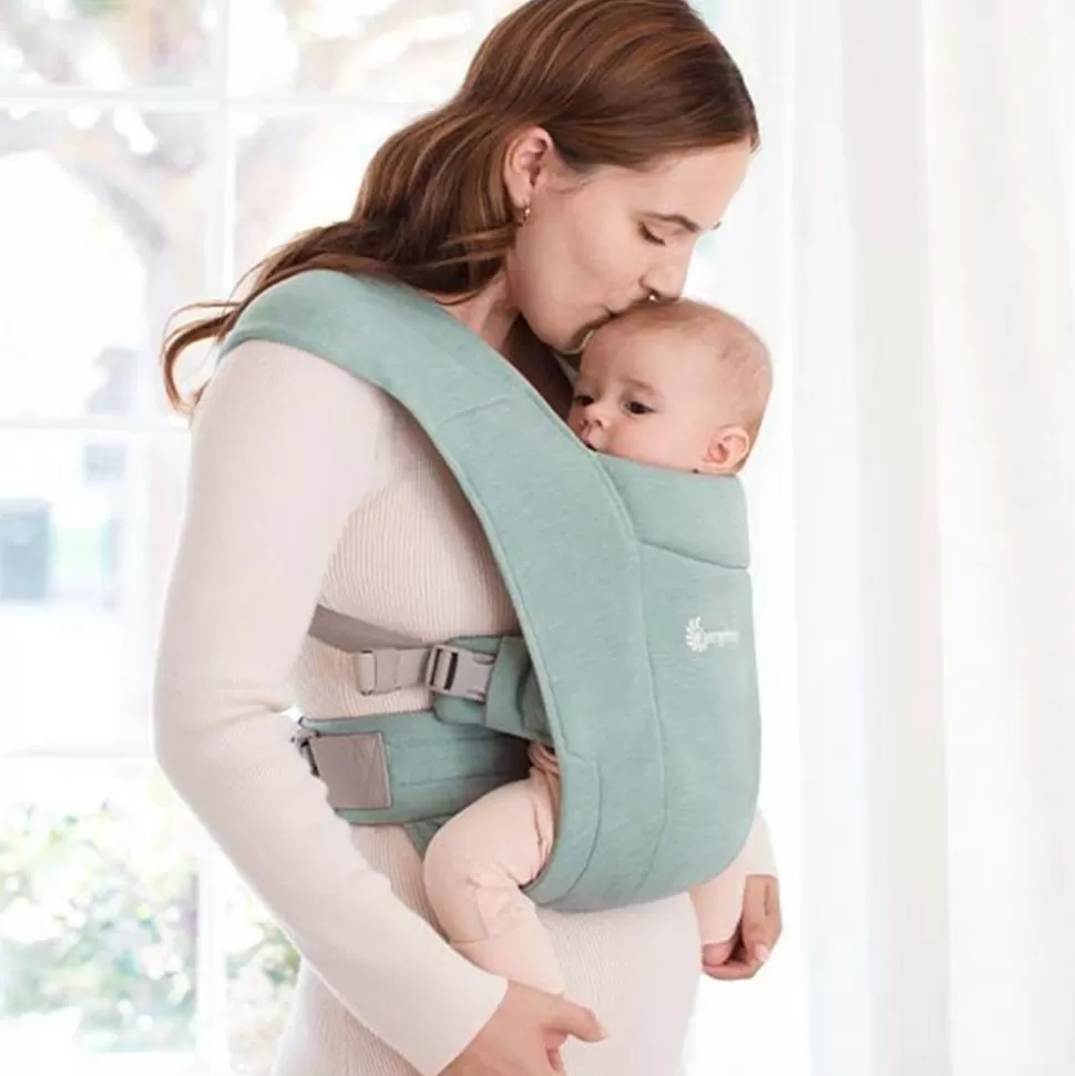 Porte-Bebe Embrace Soft Knit - Jade | Ergobaby Best