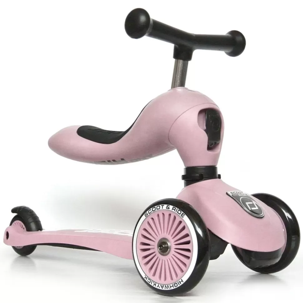 Porteur Trottinette Highwaykick 1 - Rose | Scoot & Ride Best