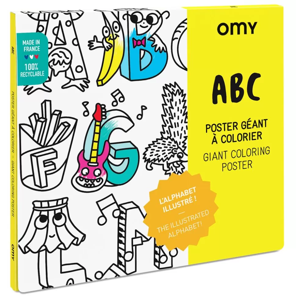 Poster A Colorier - Abc | Omy Flash Sale