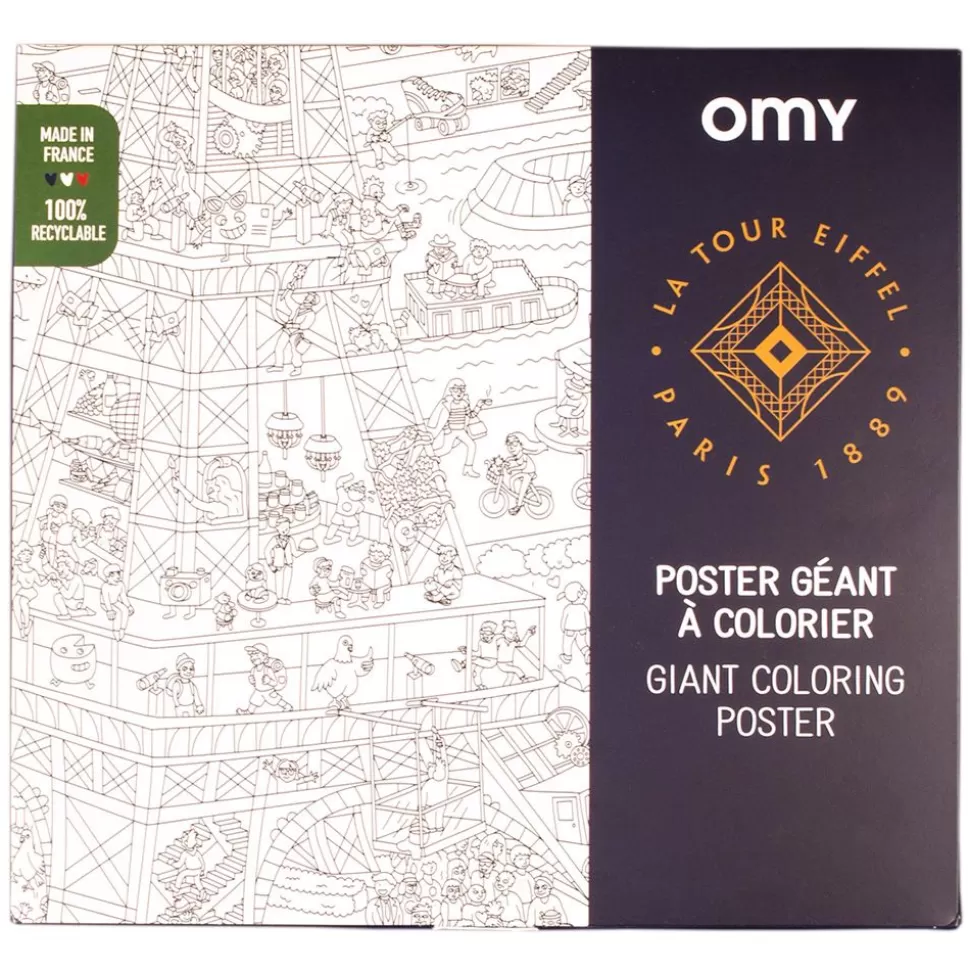 Poster A Colorier - Tour Eiffel | Omy Outlet