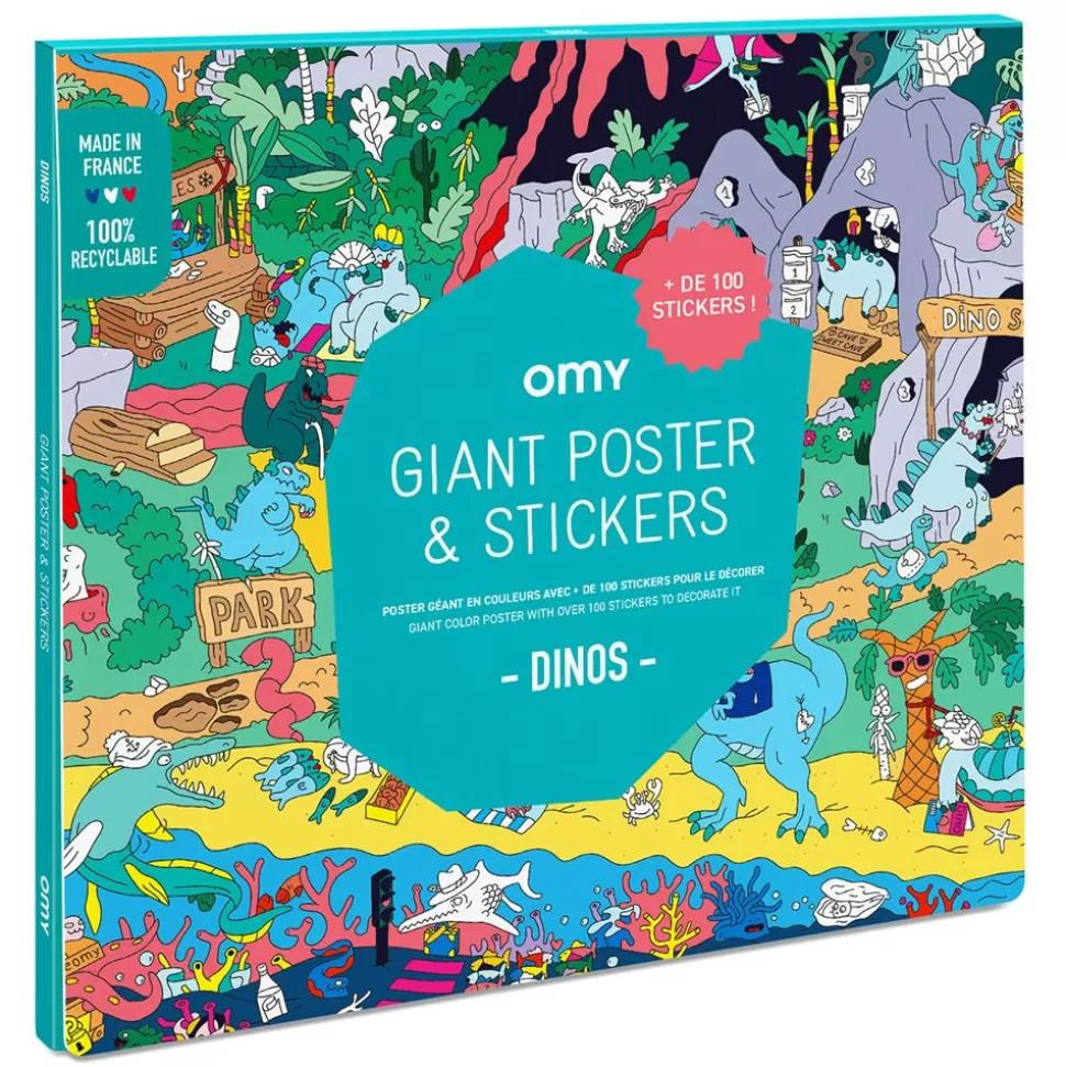 Poster A Sticker - Dinos | Omy Outlet