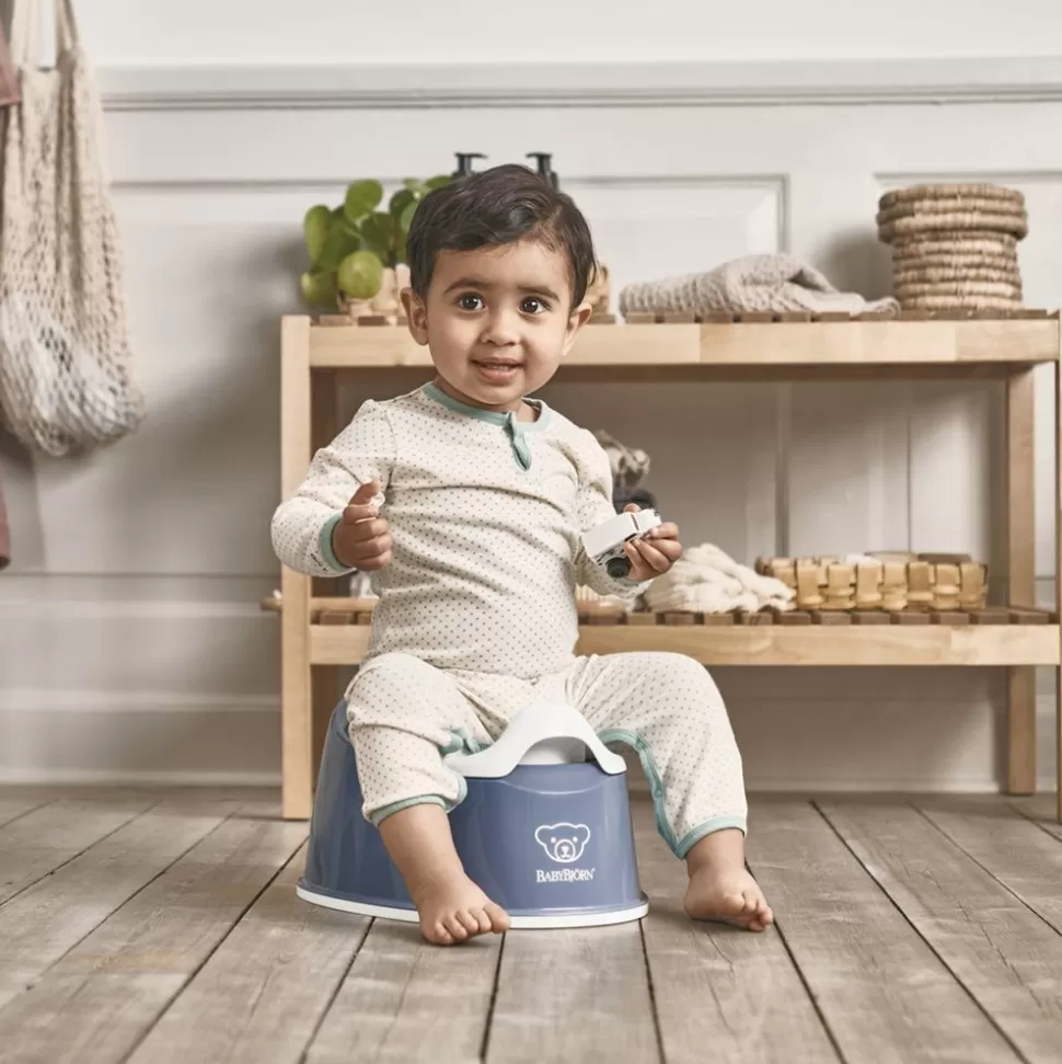 Pot Smart - Bleu Profond Et Blanc | BabyBjörn Clearance