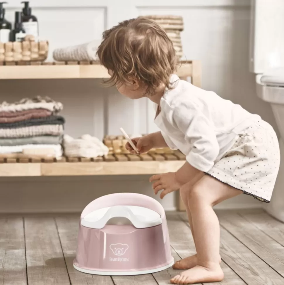 Pot Smart - Rose Pastel Et Blanc | BabyBjörn Clearance