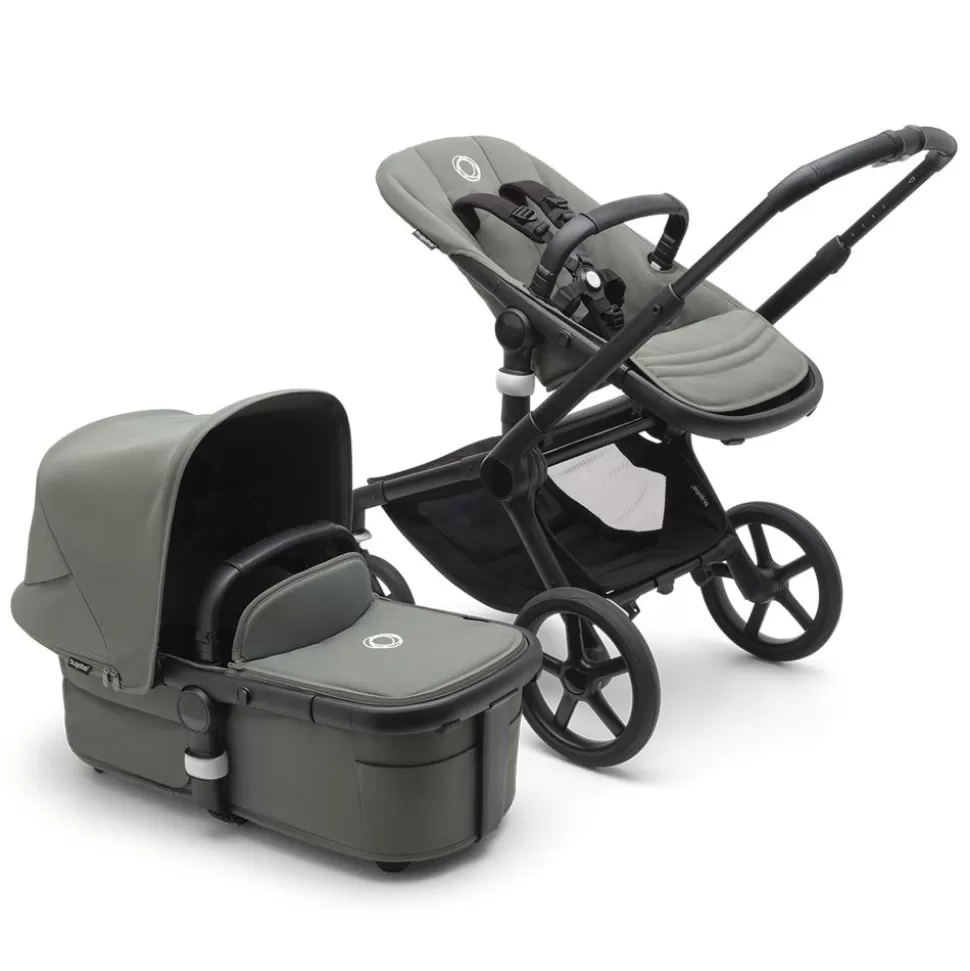 Poussette Citadine Fox5 Complete Chassis Noir - Vert Foret | Bugaboo Hot