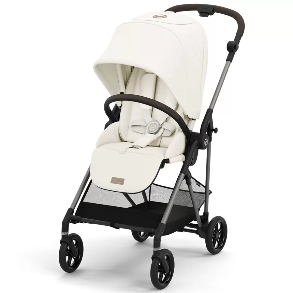 Poussette Citadine Melio 3 Chassis Taupe - Cotton White | Cybex Online