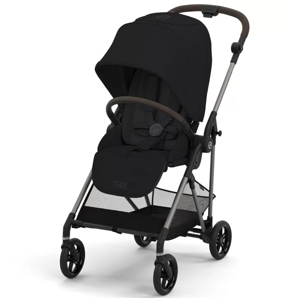 Poussette Citadine Melio 4 Chassis Tpe - Magic Black | Cybex Shop