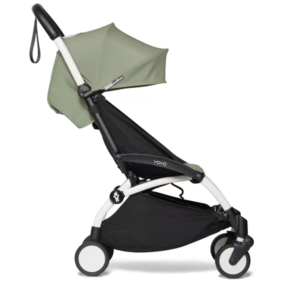 Poussette Compacte Yoyo 6+ Chassis Blanc - Olive | BABYZEN Best