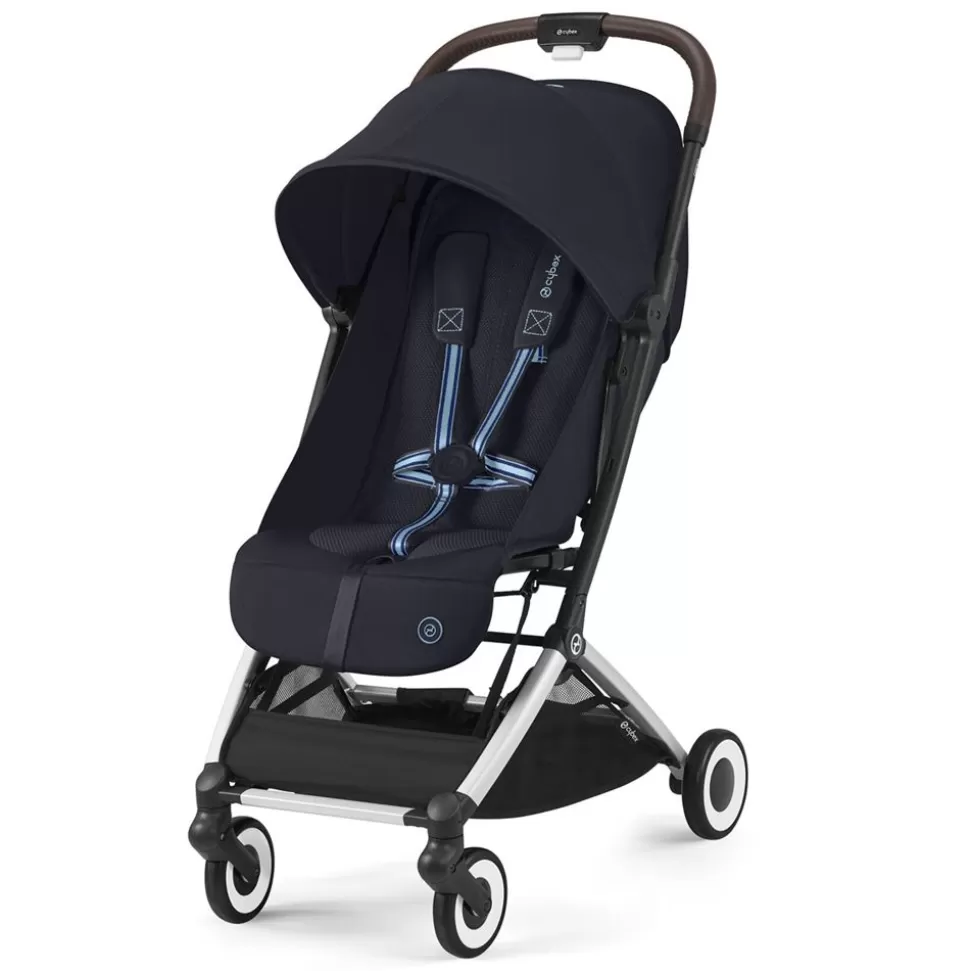 Poussette De Voyage Ultra-Compacte Orfeo Chassis Silver - Dark Blue | Cybex Fashion