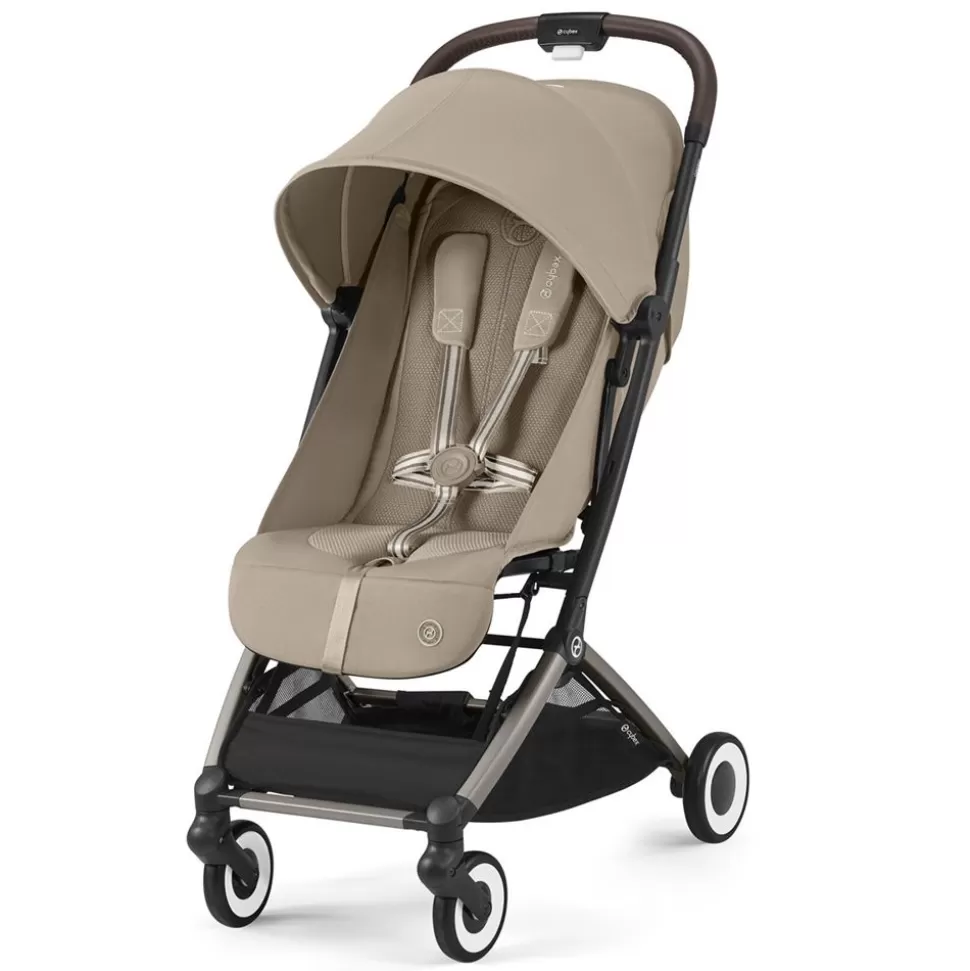 Poussette De Voyage Ultra-Compacte Orfeo Chassis Taupe - Almond Beige | Cybex Discount