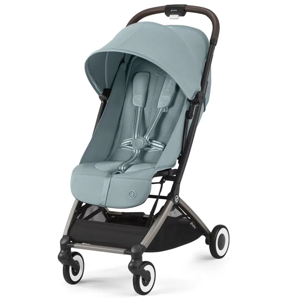 Poussette De Voyage Ultra-Compacte Orfeo Chassis Taupe - Stormy Blue | Cybex Store