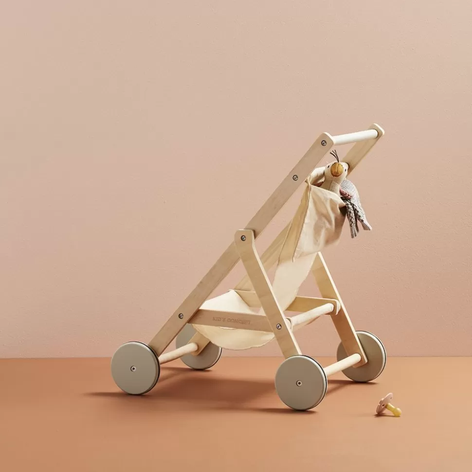 Poussette En Bois - Nature | Kid's Concept Outlet