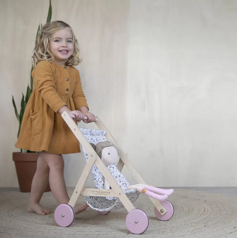 Poussette En Bois Pour Poupee | Little Dutch Cheap