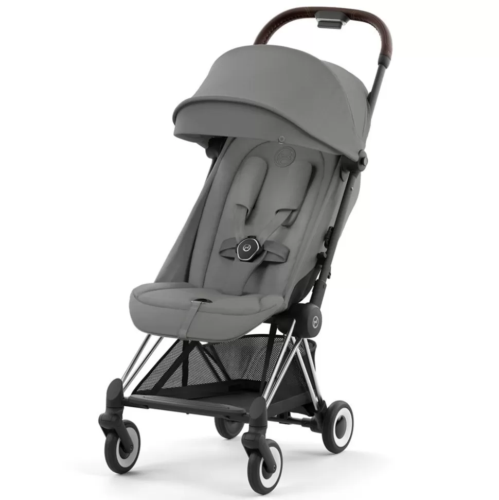 Poussette Ultra-Compacte Coya Chassis Chrome - Mirage Grey | Cybex Clearance