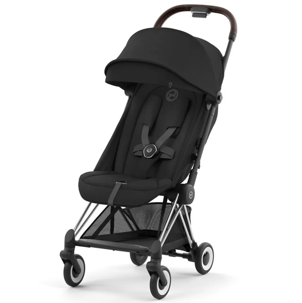 Poussette Ultra-Compacte Coya Chassis Chrome - Sepia Black | Cybex Shop