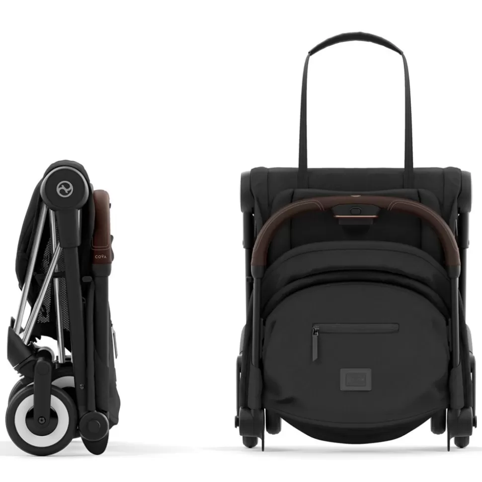 Poussette Ultra-Compacte Coya Chassis Chrome - Sepia Black | Cybex Shop