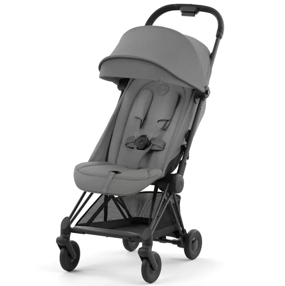 Poussette Ultra-Compacte Coya Chassis Matt Black - Mirage Grey | Cybex Store