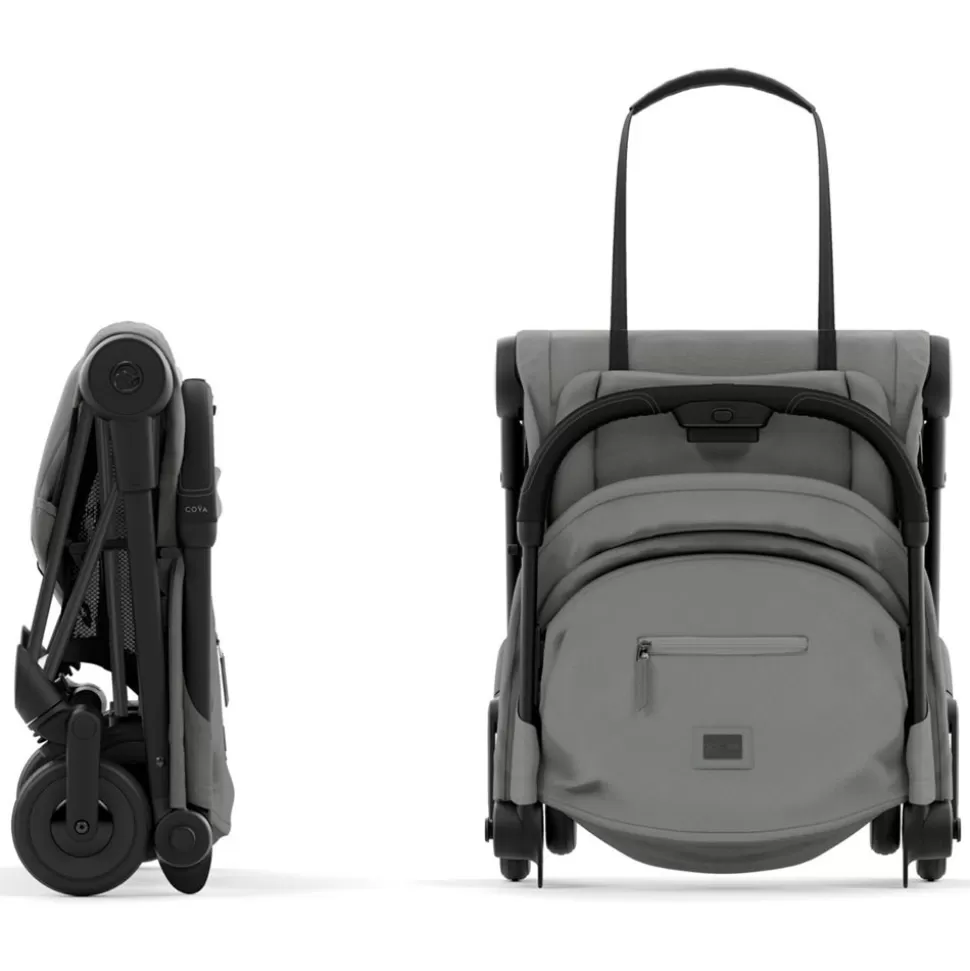 Poussette Ultra-Compacte Coya Chassis Matt Black - Mirage Grey | Cybex Store