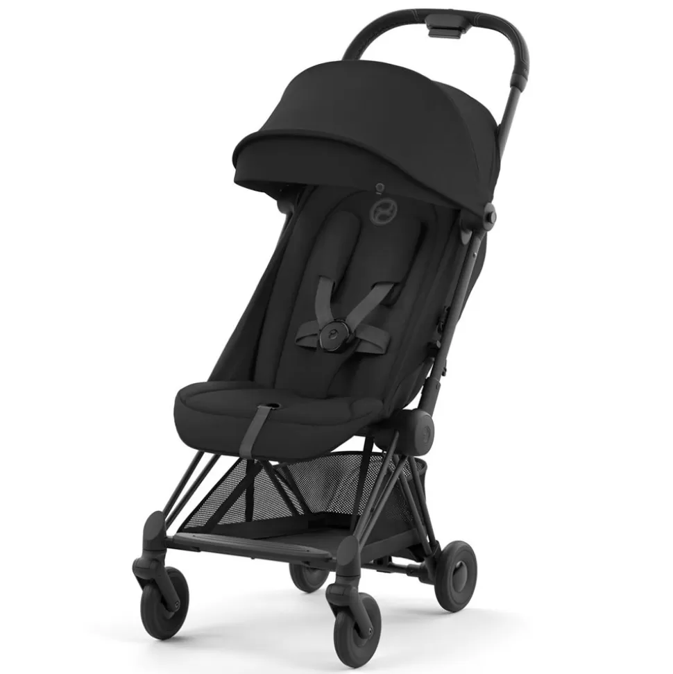 Poussette Ultra-Compacte Coya Chassis Matt Black - Sepia Black | Cybex Flash Sale