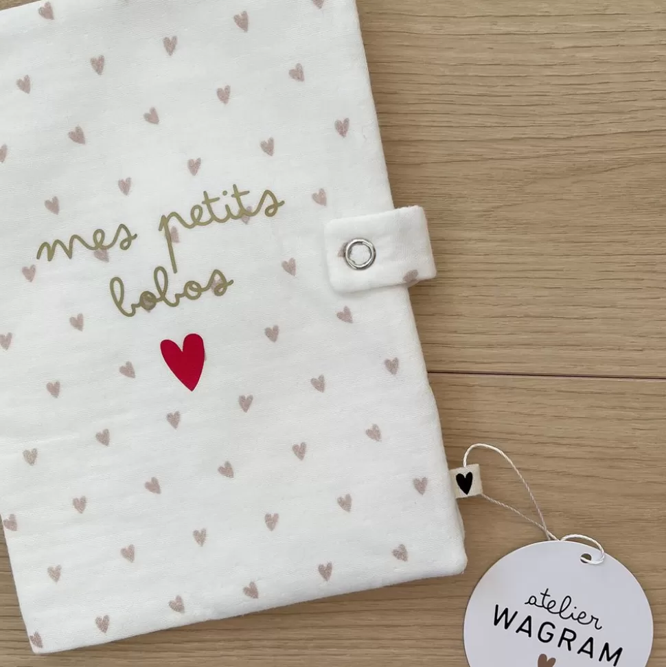 Protege-Carnet De Sante - Coeurs Mes Petits Bobos | Atelier Wagram Sale