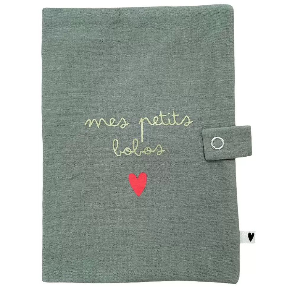 Protege-Carnet De Sante - Vert Olive Mes Petits Bobos | Atelier Wagram Flash Sale