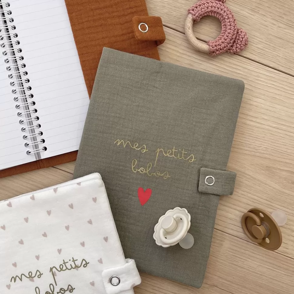 Protege-Carnet De Sante - Vert Olive Mes Petits Bobos | Atelier Wagram Flash Sale