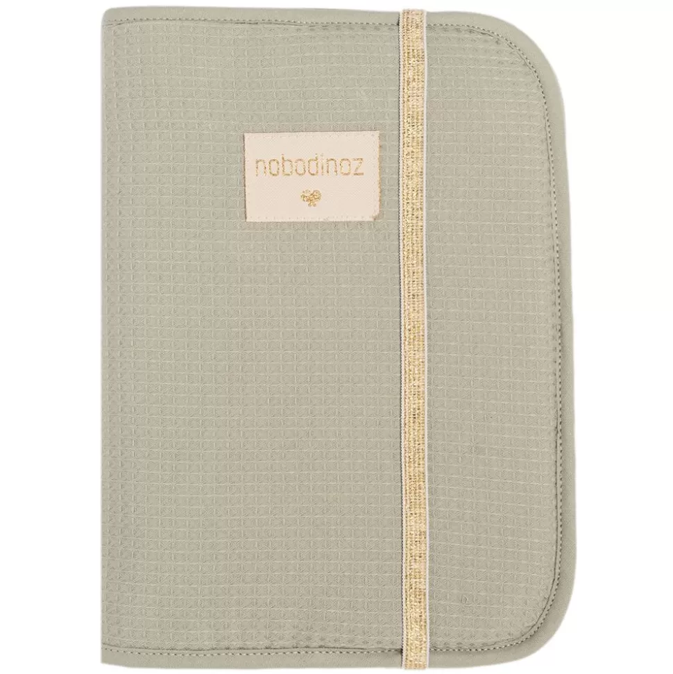 Protege-Carnet De Sante Poema Honey Comb - Laurel Green | Nobodinoz Cheap