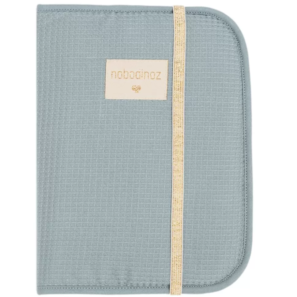 Protege-Carnet De Sante Poema Honey Comb - Stone Blue | Nobodinoz Sale