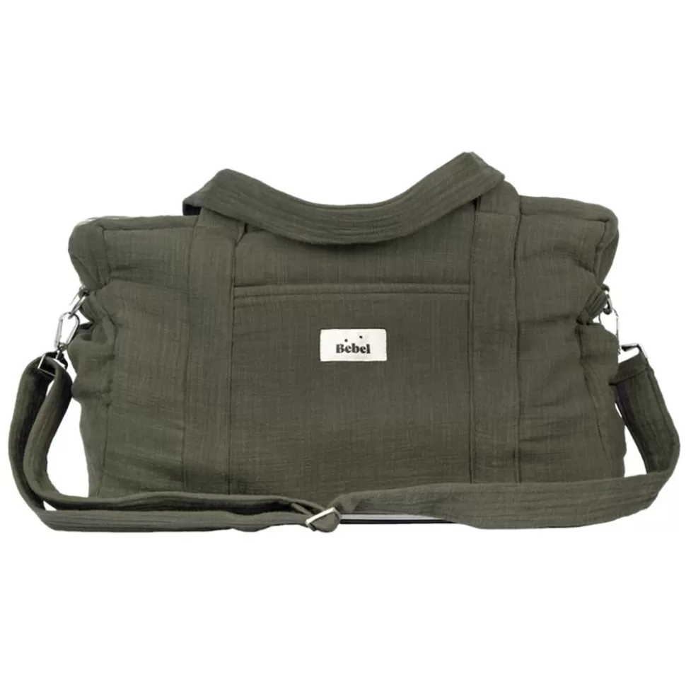 Sac À Langer Effet Lin 24/48H - Kaki | BEBEL Clearance