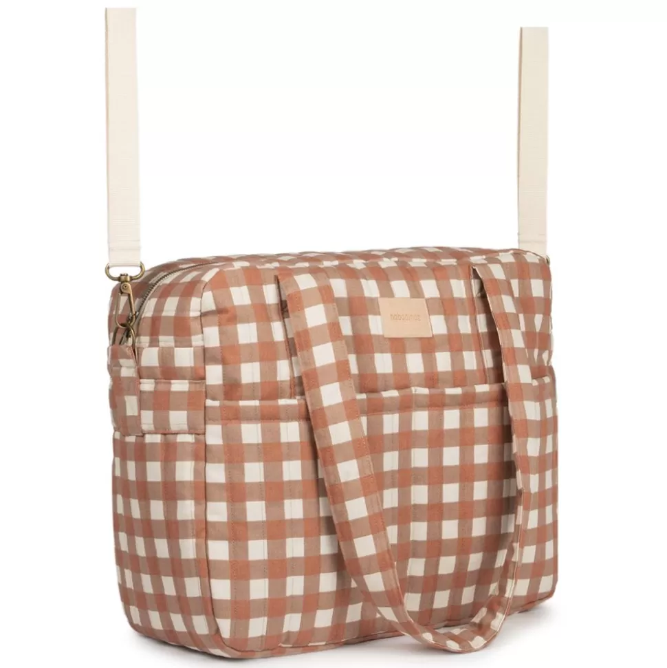 Sac À Langer Hyde Park - Terracotta Checks | Nobodinoz Best Sale